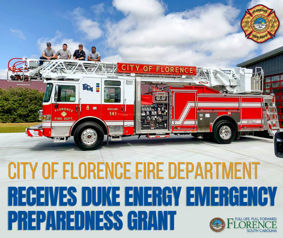 Duke Energy supports first responders with $500,000 in grants for emergency preparedness in South Carolina