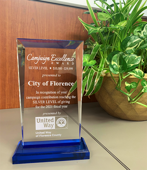 City of Florence Receives Campaign Excellence Award