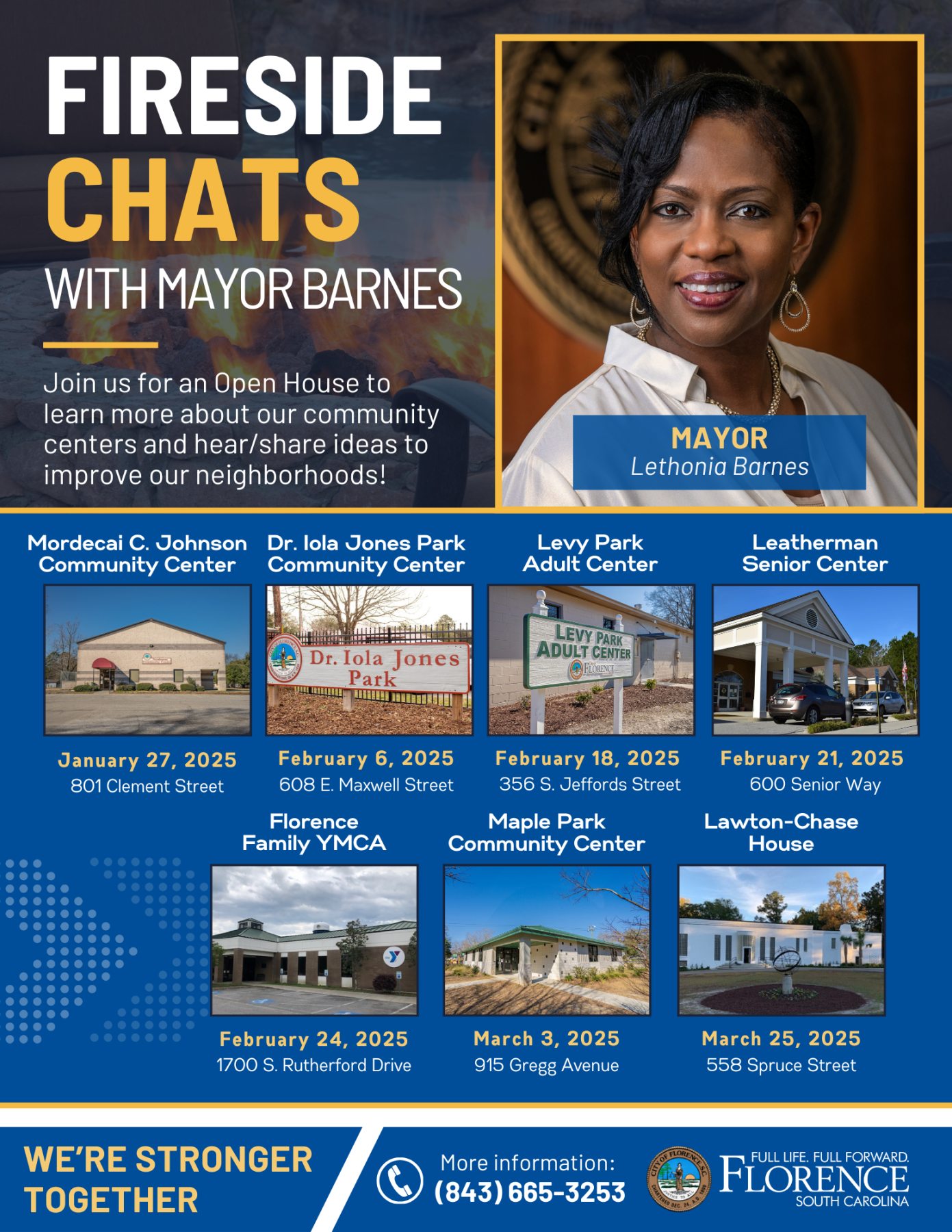 Mayor Fireside Chats Flyer